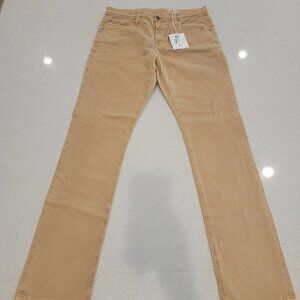 AG Everett Slim Straight Pants 33x34 – Sueded Sateen in Camel – NWT Nordstrom